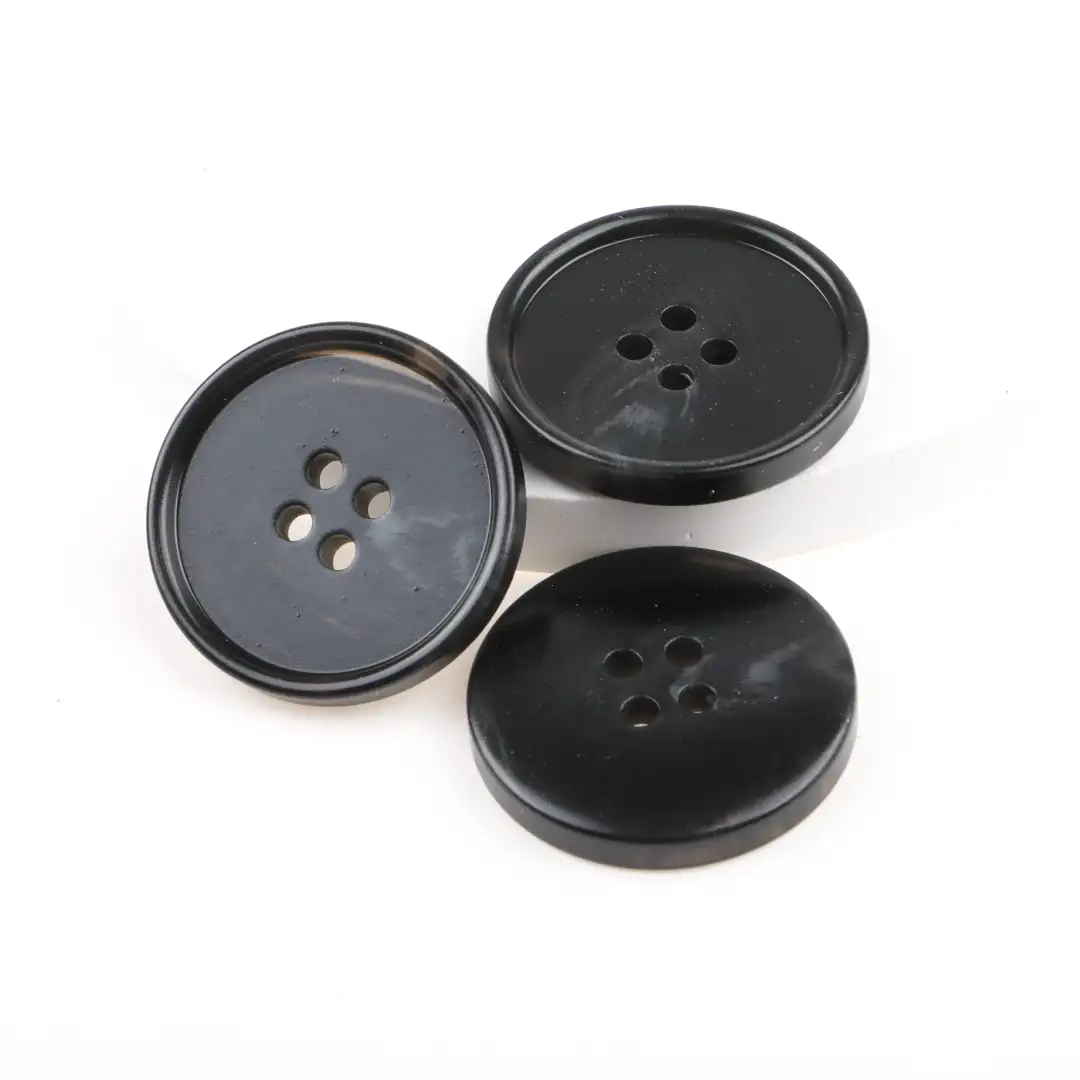 Black 4 holes Resin Button for Shirt,Overcoat buy garments accessories in bulk from China wholesaler at wholesale price free worldwide shipping Alibaba