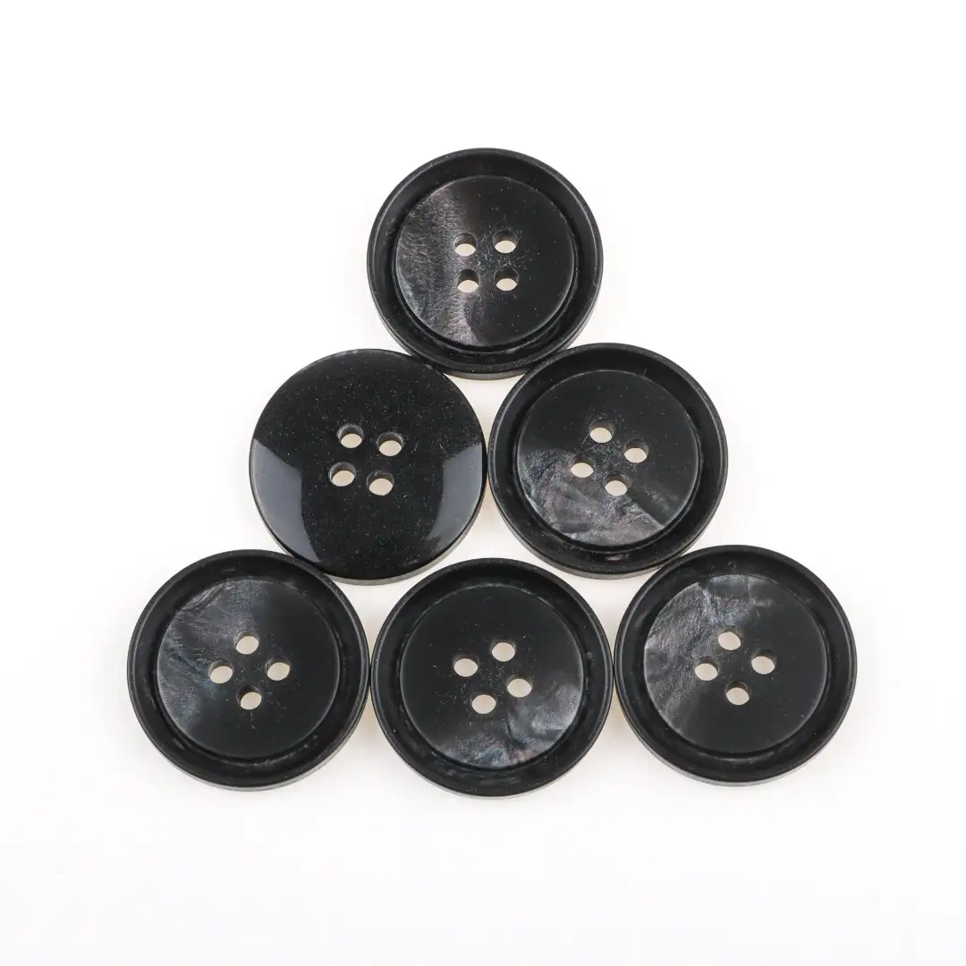 Black 4 holes Resin Button for Shirt,Overcoat buy garments accessories in bulk from China wholesaler at wholesale price free worldwide shipping Alibaba