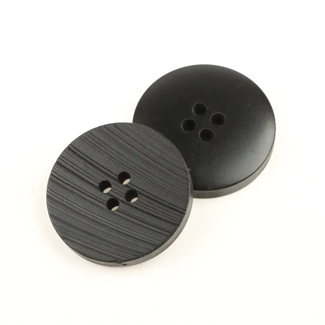Black 4 holes Resin Button for Shirt,Overcoat buy garments accessories in bulk from China wholesaler at wholesale price free worldwide shipping Alibaba