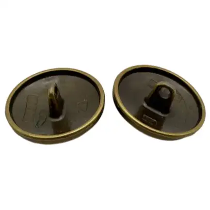 Gold 1 holes Metal Button for Jackets buy garments accessories in bulk from China wholesaler at wholesale price free worldwide shipping Alibaba