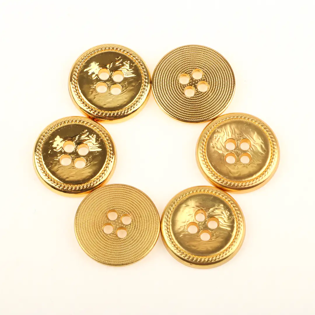 Gold 4 holes Metal Button for Shirt,Overcoat,Suit buy garments accessories in bulk from China wholesaler at wholesale price free worldwide shipping Alibaba