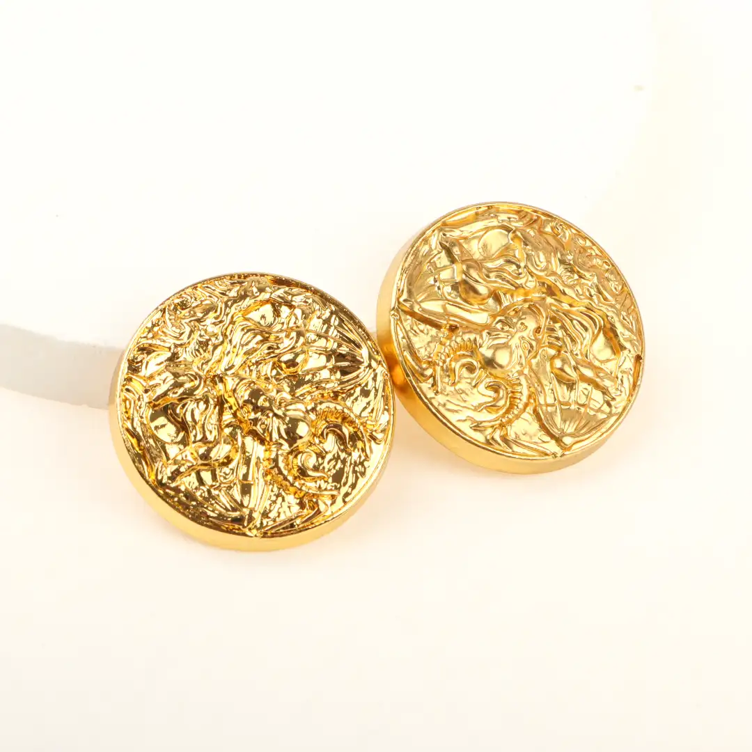 Gold 1 holes Metal Button for Shirt,Overcoat,Suit buy garments accessories in bulk from China wholesaler at wholesale price free worldwide shipping Alibaba