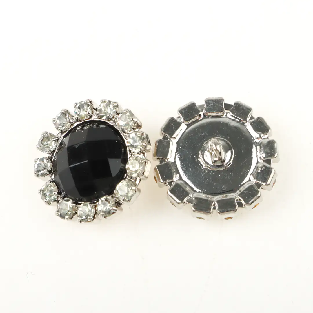 Silver 1 holes Metal Button for Jackets buy garments accessories in bulk from China wholesaler at wholesale price free worldwide shipping Alibaba