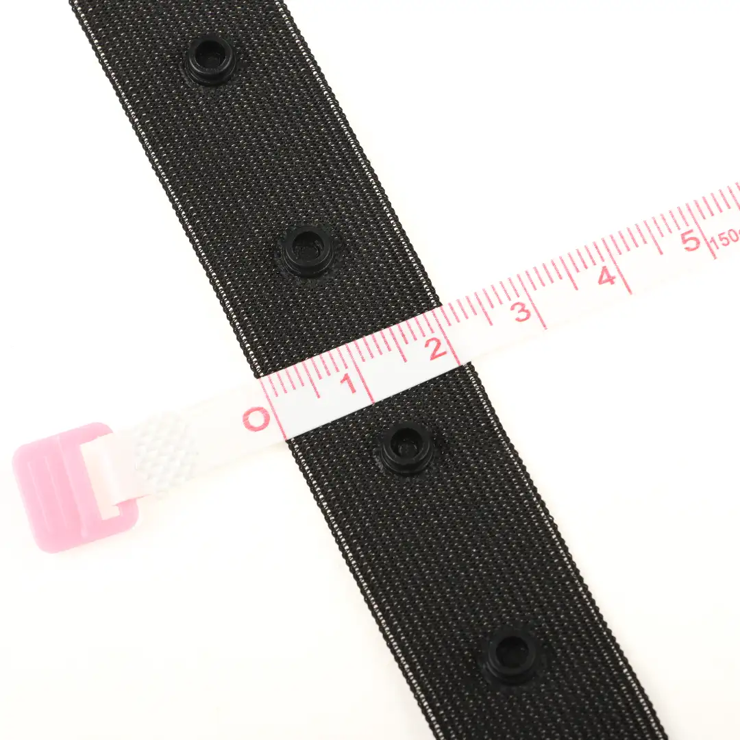 Black  Polyester Elastic / Tape for Jump suit buy garments accessories in bulk from China wholesaler at wholesale price free worldwide shipping Alibaba
