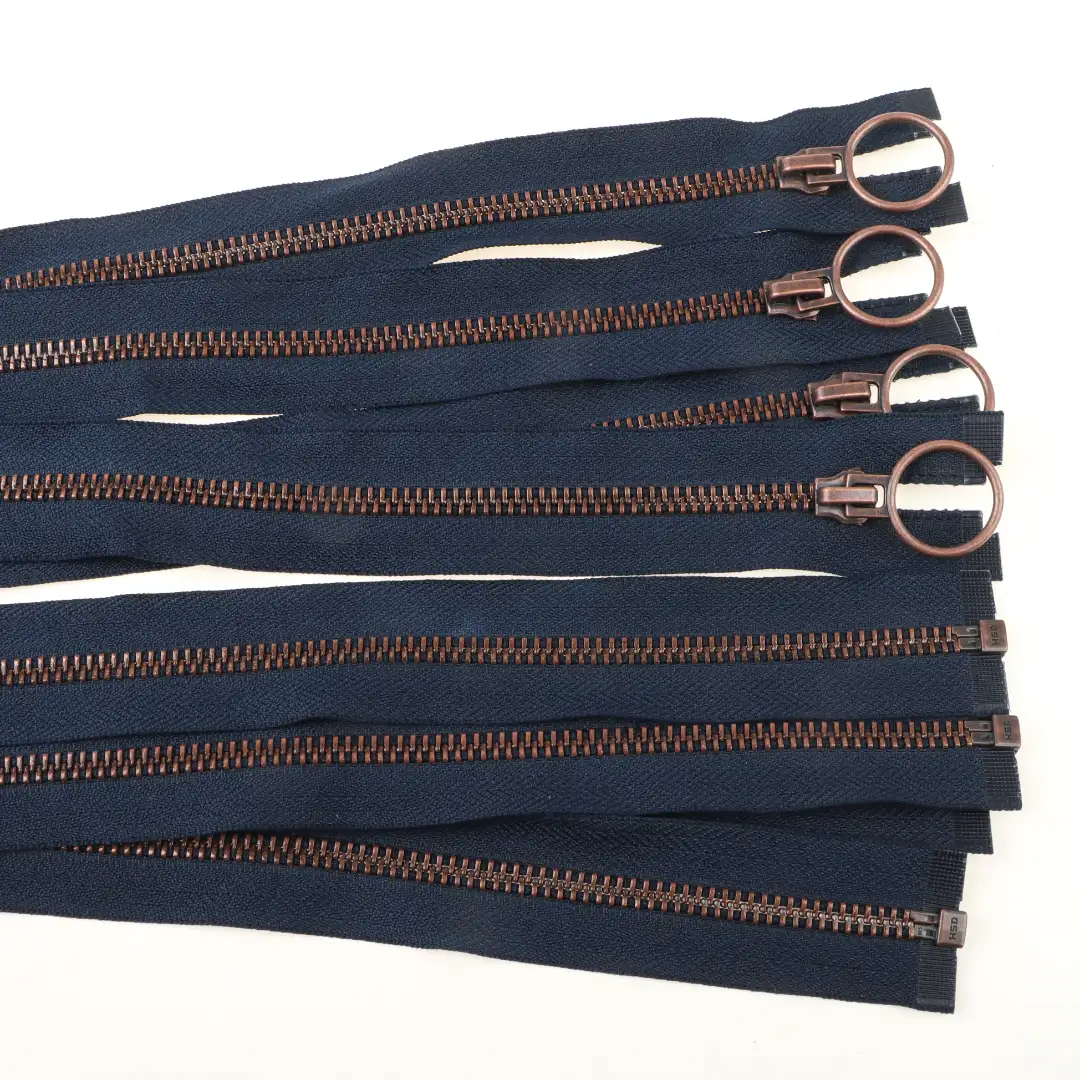 Blue Open Metal Zippers Zipper for Overcoat buy garments accessories in bulk from China wholesaler at wholesale price free worldwide shipping Alibaba