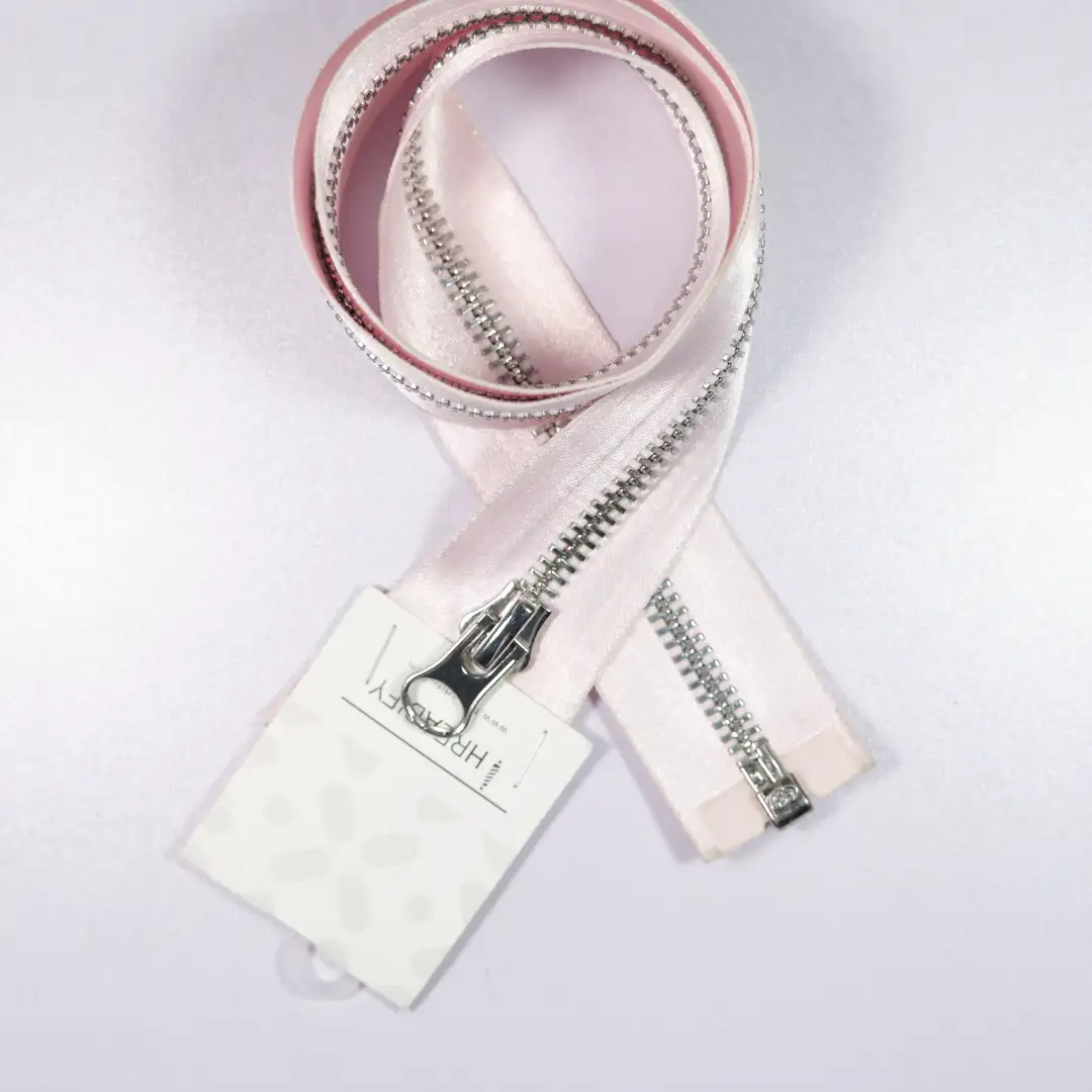 Pink Open Metal Zippers Zipper for Interlining buy garments accessories in bulk from China wholesaler at wholesale price free worldwide shipping Alibaba