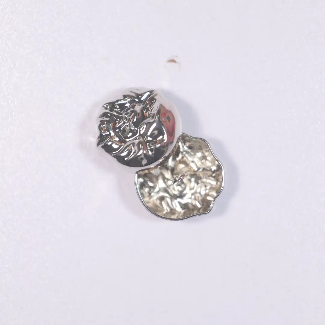grey 1 holes Metal Button for Blouse buy garments accessories in bulk from China wholesaler at wholesale price free worldwide shipping Alibaba