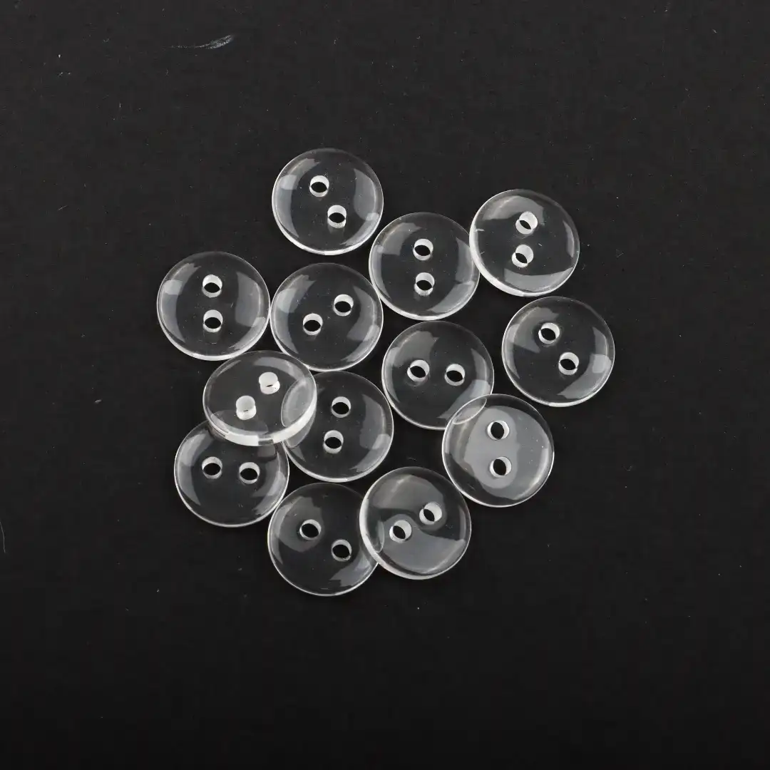 Transparent 2 holes Plastic Button for Overcoat buy garments accessories in bulk from China wholesaler at wholesale price free worldwide shipping Alibaba