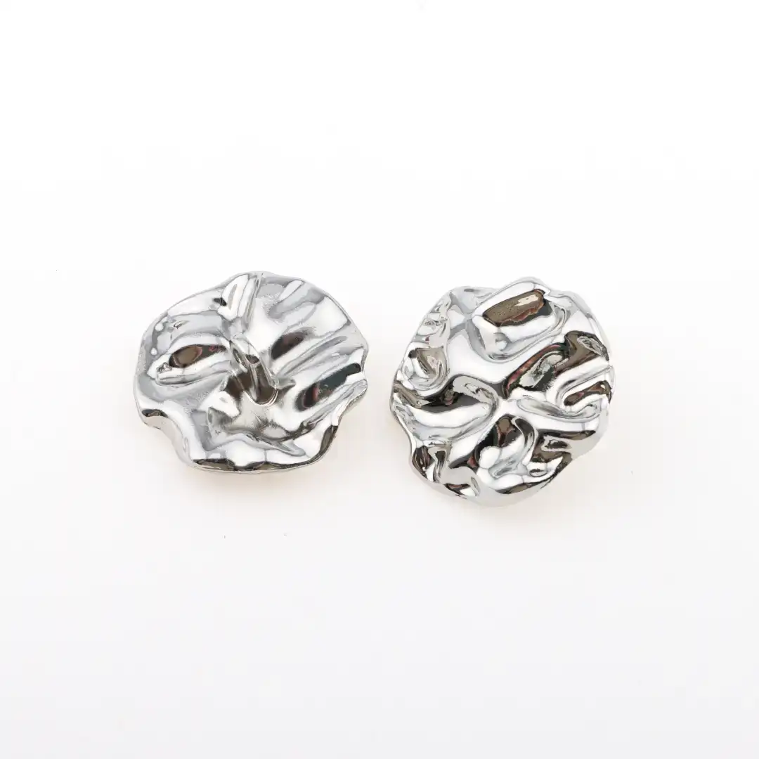 Silver 1 holes Metal Button for Trench Coat buy garments accessories in bulk from China wholesaler at wholesale price free worldwide shipping Alibaba