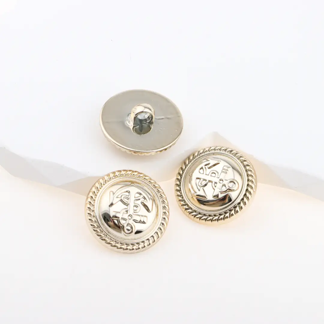 Gold 1 holes Plastic Button for Jackets buy garments accessories in bulk from China wholesaler at wholesale price free worldwide shipping Alibaba