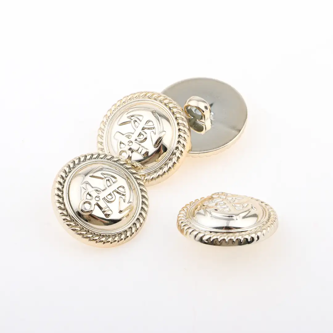 Gold 1 holes Plastic Button for Jackets buy garments accessories in bulk from China wholesaler at wholesale price free worldwide shipping Alibaba