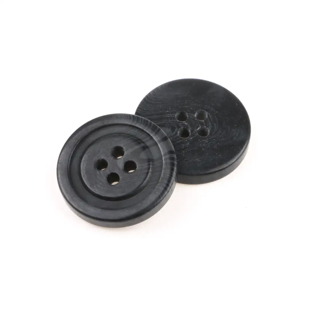Black 4 holes Resin Button for Jackets buy garments accessories in bulk from China wholesaler at wholesale price free worldwide shipping Alibaba