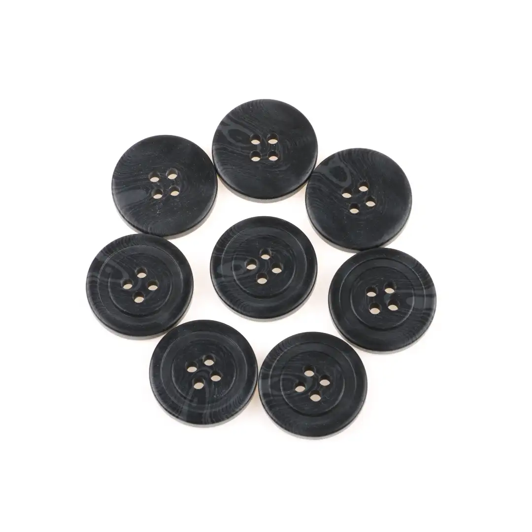 Black 4 holes Resin Button for Jackets buy garments accessories in bulk from China wholesaler at wholesale price free worldwide shipping Alibaba