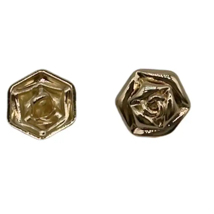 Gold 1 holes Metal Button for Jackets buy garments accessories in bulk from China wholesaler at wholesale price free worldwide shipping Alibaba