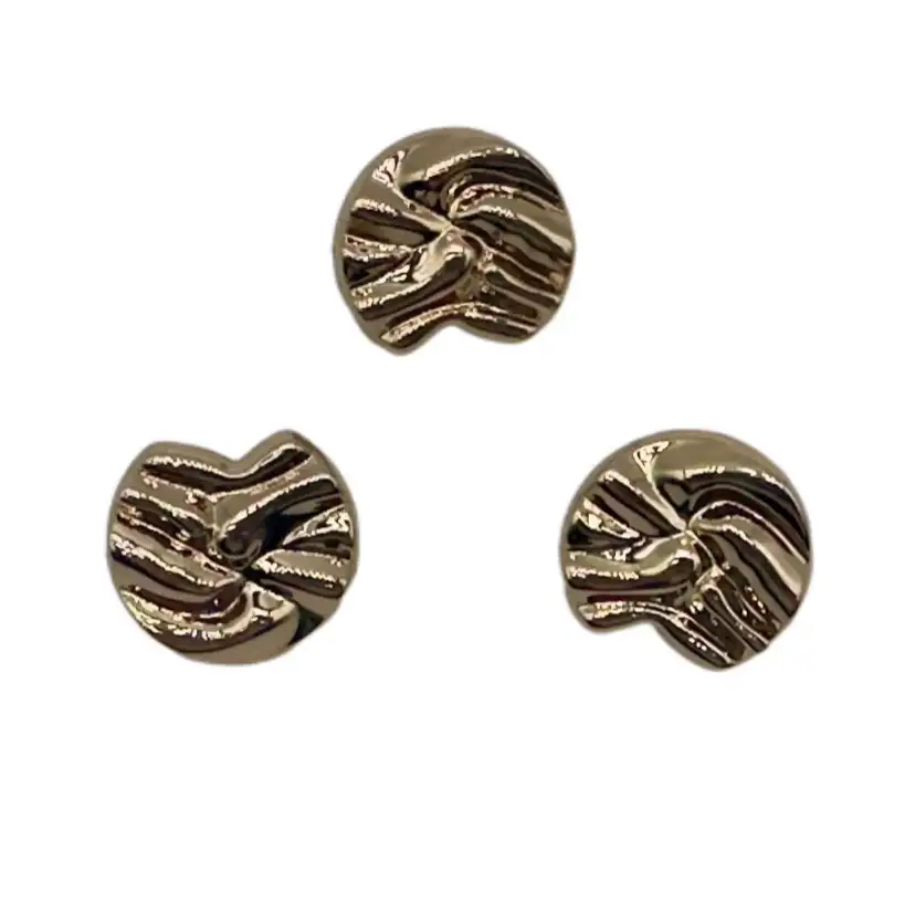 Gold 1 holes Metal Button for Jackets buy garments accessories in bulk from China wholesaler at wholesale price free worldwide shipping Alibaba