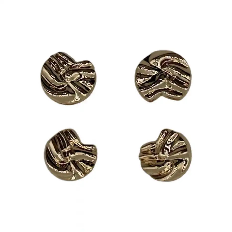 Gold 1 holes Metal Button for Jackets buy garments accessories in bulk from China wholesaler at wholesale price free worldwide shipping Alibaba