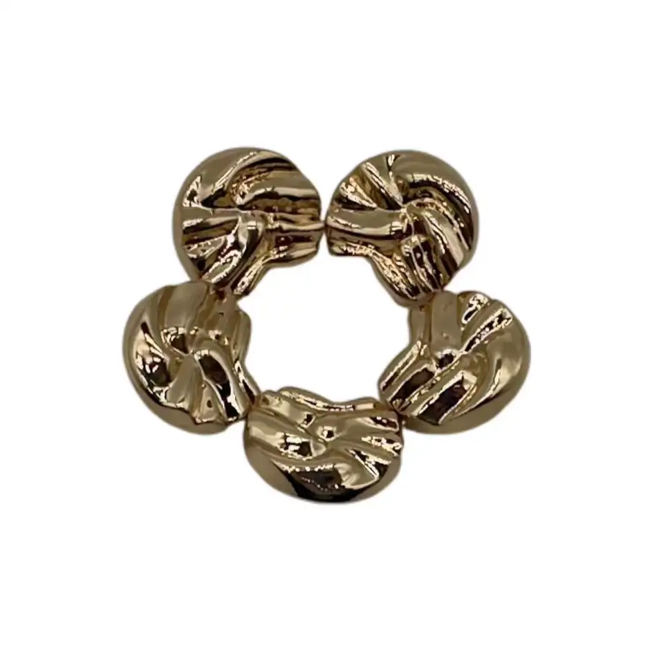 Gold 1 holes Metal Button for Jackets buy garments accessories in bulk from China wholesaler at wholesale price free worldwide shipping Alibaba