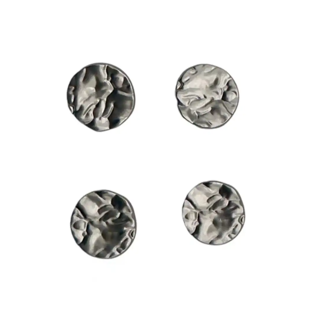 silver 1 holes Metal Button for Jackets buy garments accessories in bulk from China wholesaler at wholesale price free worldwide shipping Alibaba