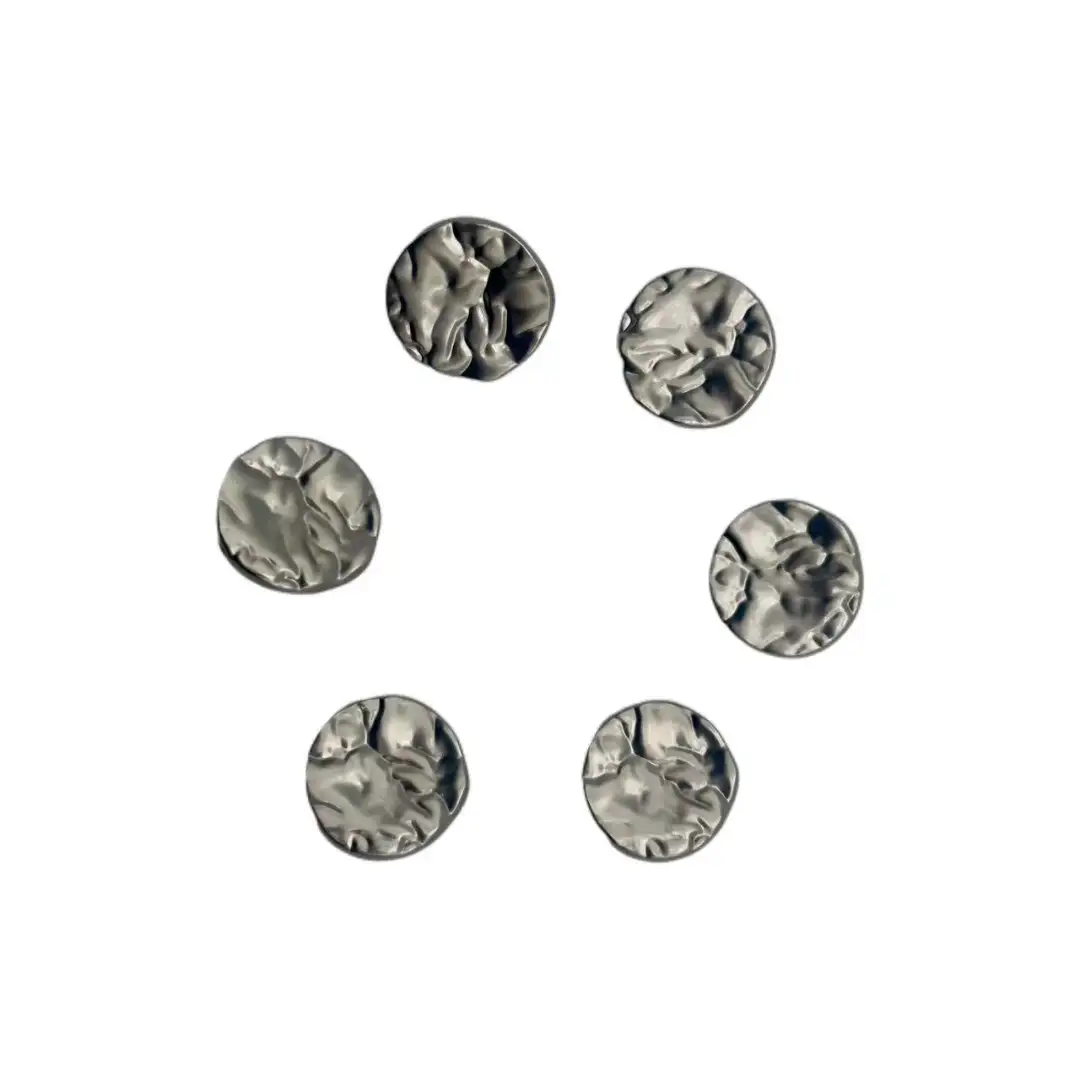 silver 1 holes Metal Button for Jackets buy garments accessories in bulk from China wholesaler at wholesale price free worldwide shipping Alibaba