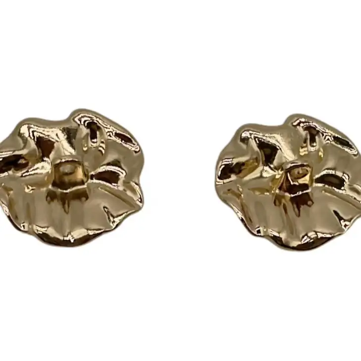 Gold 1 holes Metal Button for Jackets buy garments accessories in bulk from China wholesaler at wholesale price free worldwide shipping Alibaba