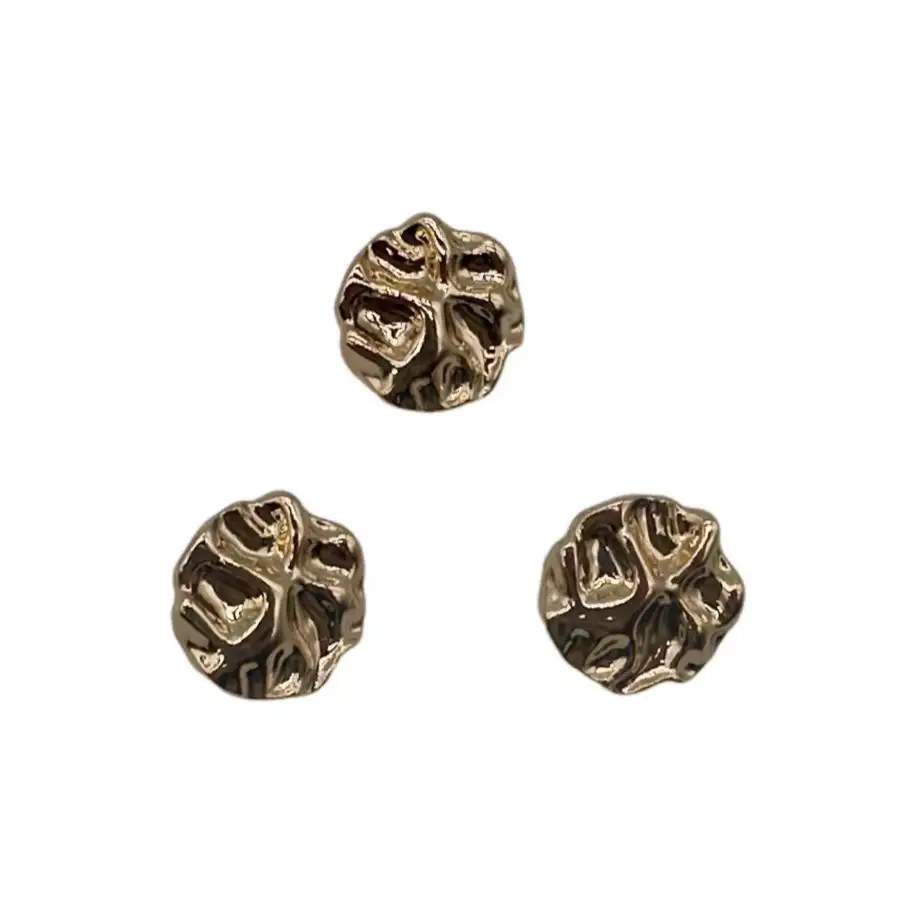 Gold 1 holes Metal Button for Jackets buy garments accessories in bulk from China wholesaler at wholesale price free worldwide shipping Alibaba