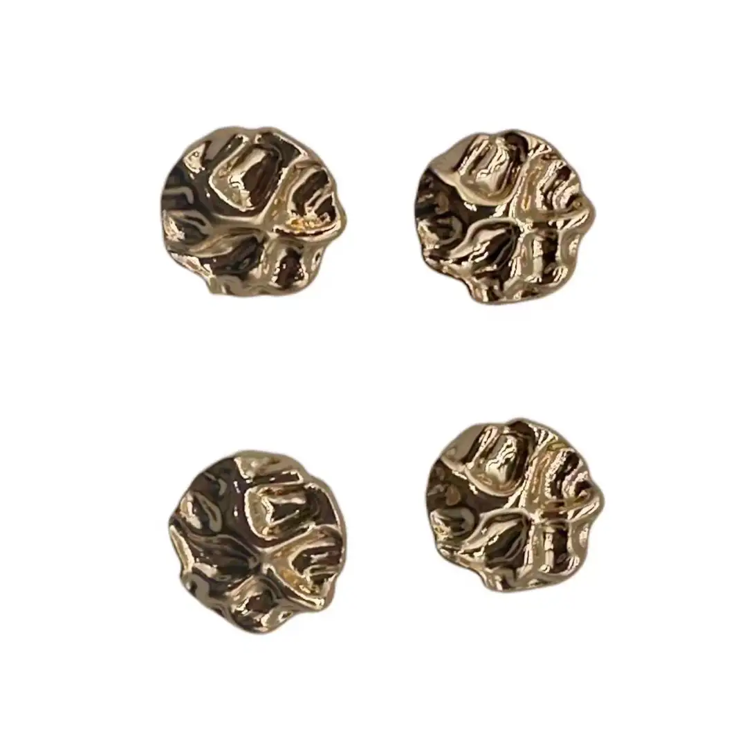Gold 1 holes Metal Button for Jackets buy garments accessories in bulk from China wholesaler at wholesale price free worldwide shipping Alibaba