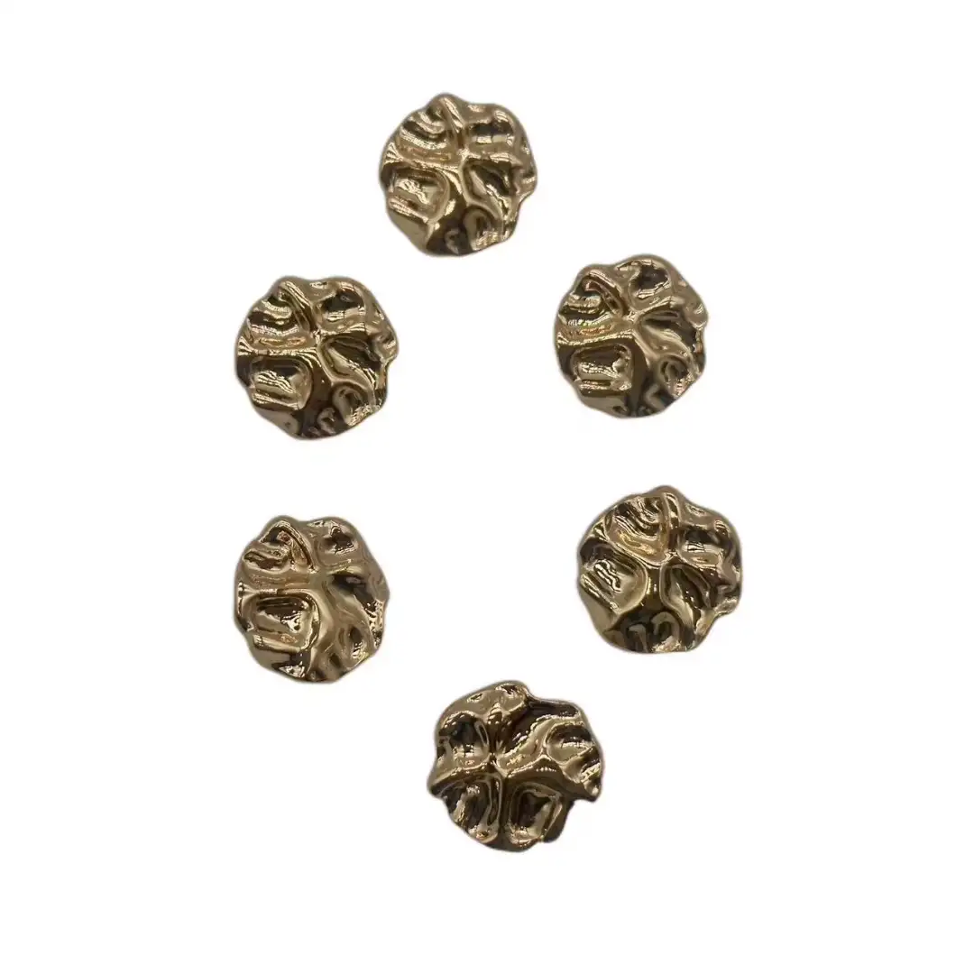 Gold 1 holes Metal Button for Jackets buy garments accessories in bulk from China wholesaler at wholesale price free worldwide shipping Alibaba