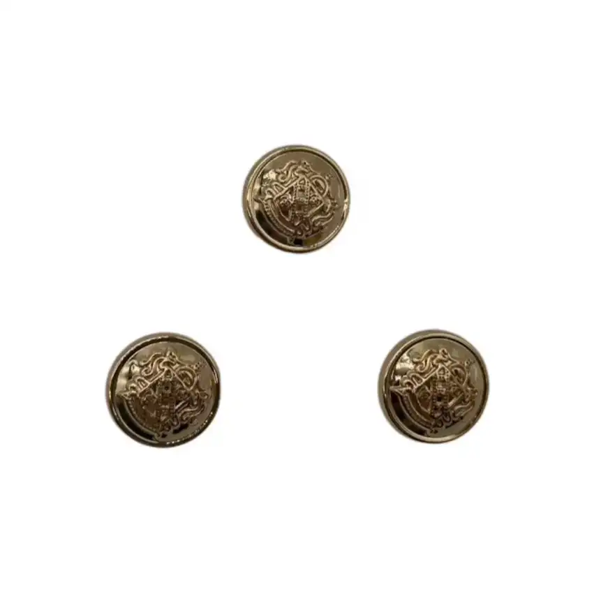 Gold 1 holes Metal Button for Jackets buy garments accessories in bulk from China wholesaler at wholesale price free worldwide shipping Alibaba