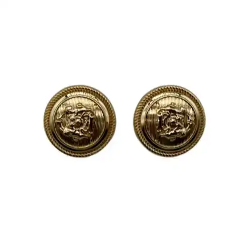 Gold 1 holes Metal Button for Jackets buy garments accessories in bulk from China wholesaler at wholesale price free worldwide shipping Alibaba