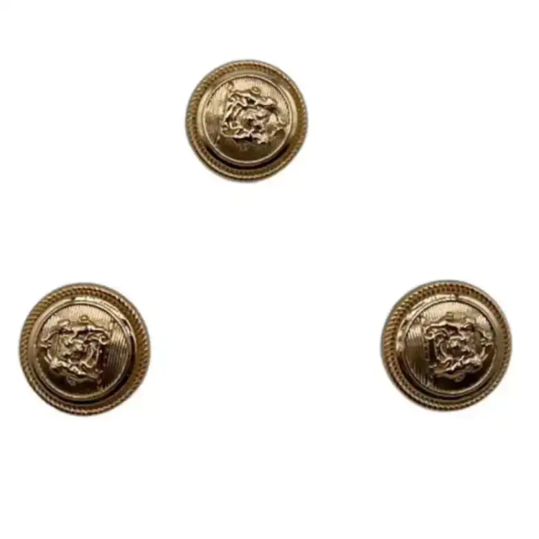 Gold 1 holes Metal Button for Jackets buy garments accessories in bulk from China wholesaler at wholesale price free worldwide shipping Alibaba