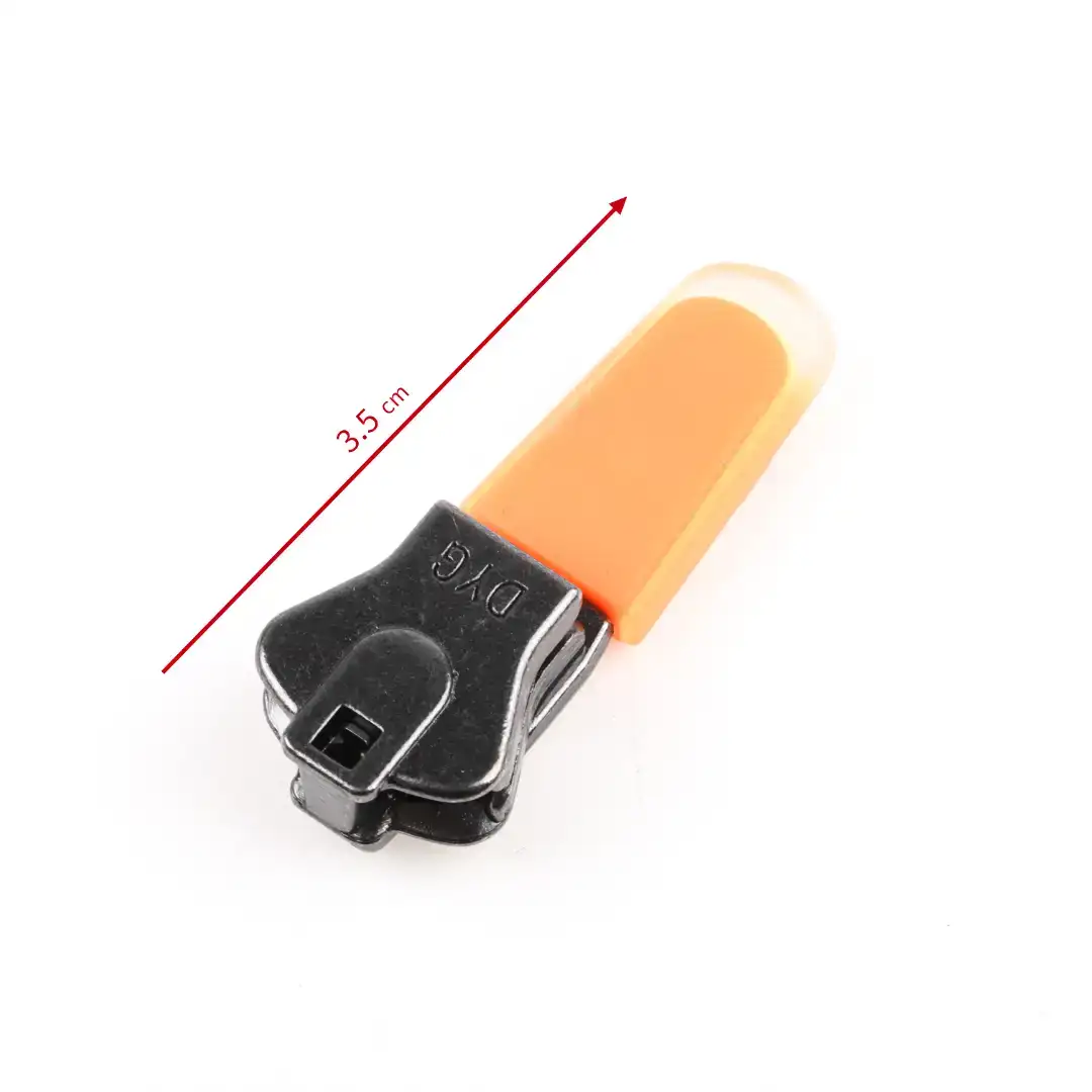 Orange  Metal Zipper Puller for Overcoat buy garments accessories in bulk from China wholesaler at wholesale price free worldwide shipping Alibaba