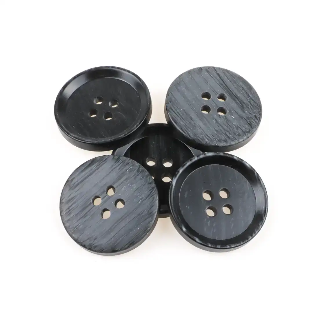 Black 4 holes Resin Button for Shirt,Overcoat,Men’s Vest (Sweater) buy garments accessories in bulk from China wholesaler at wholesale price free worldwide shipping Alibaba