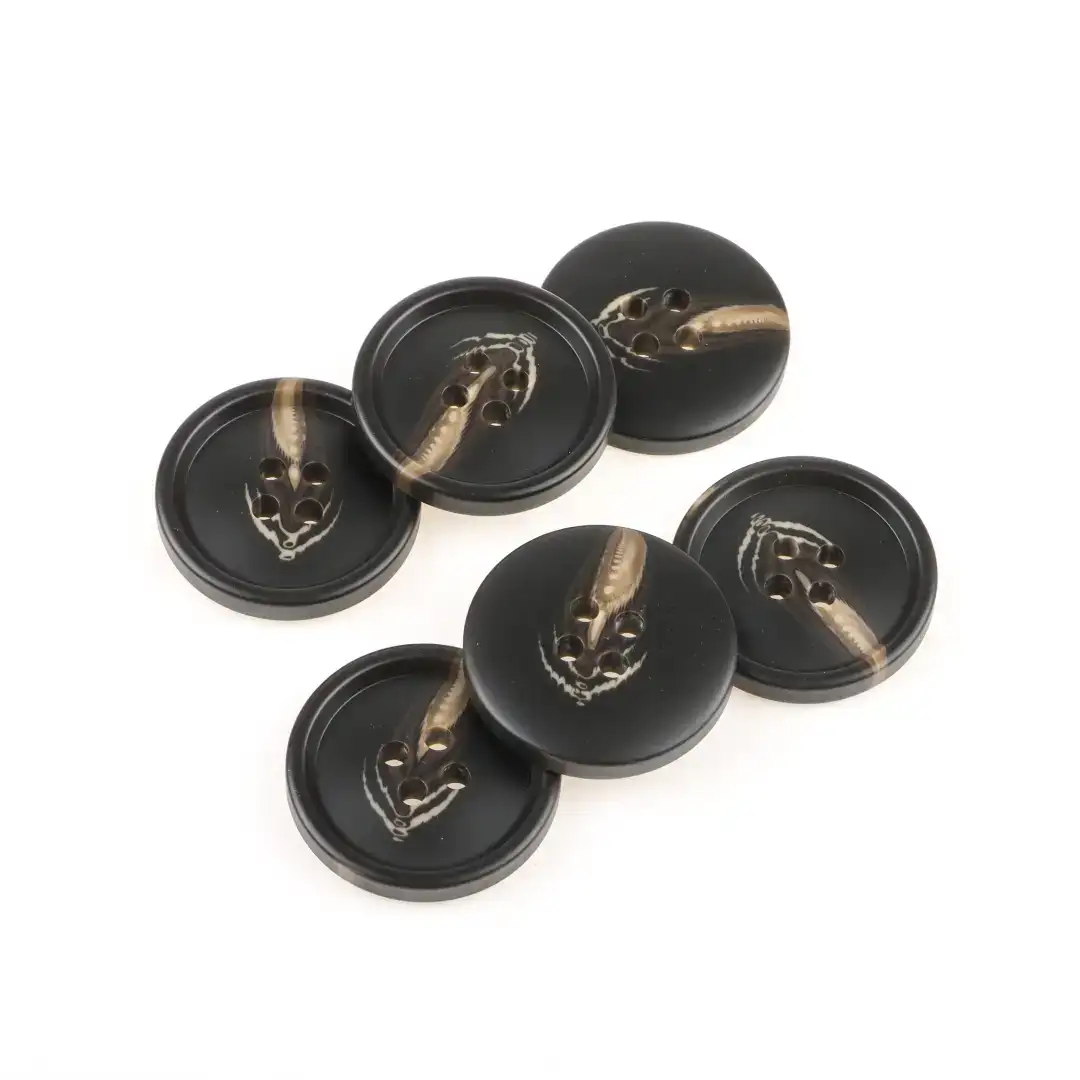 Black 4 holes Resin Button for Shirt,Overcoat buy garments accessories in bulk from China wholesaler at wholesale price free worldwide shipping Alibaba