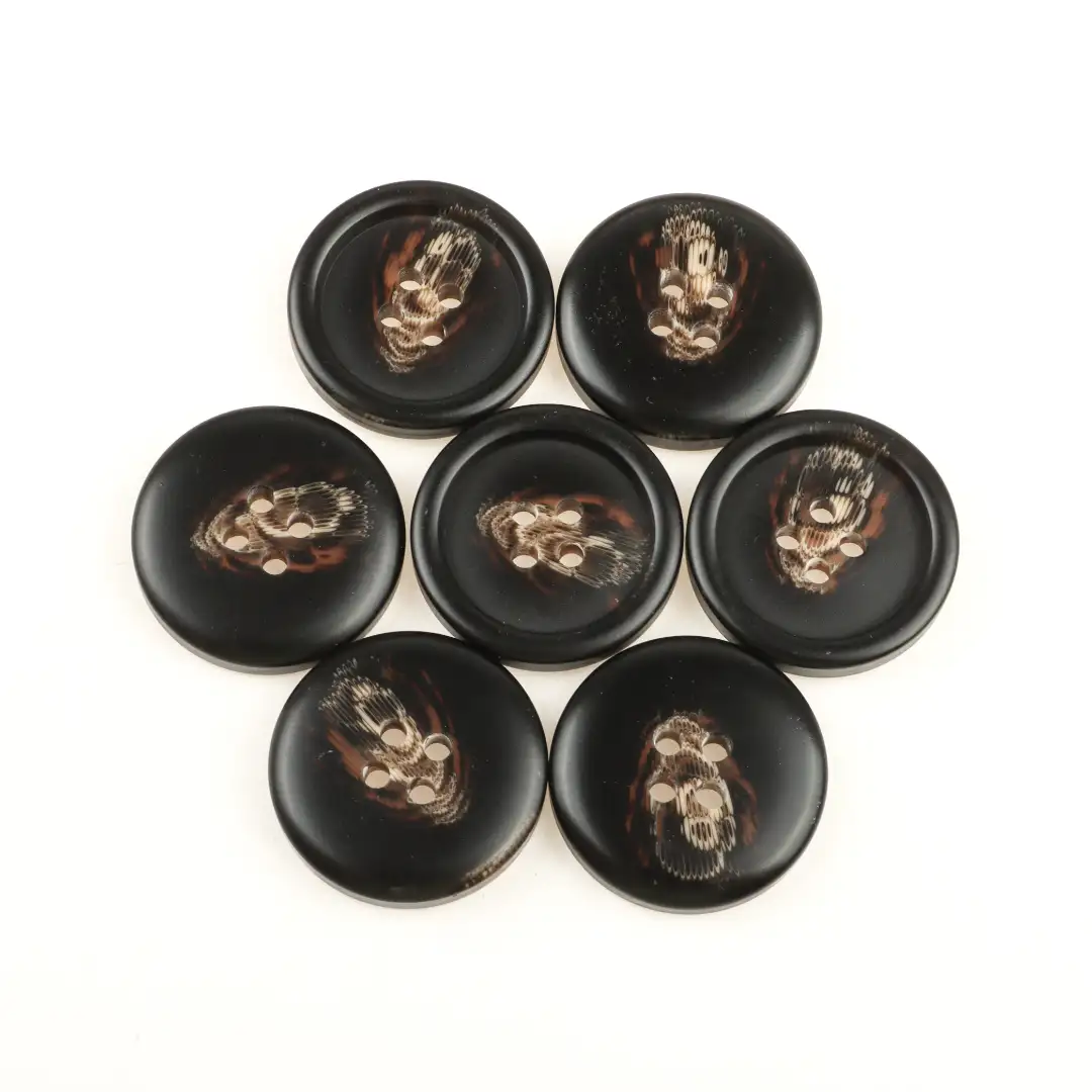 Black 4 holes Resin Button for Shirt,Overcoat buy garments accessories in bulk from China wholesaler at wholesale price free worldwide shipping Alibaba