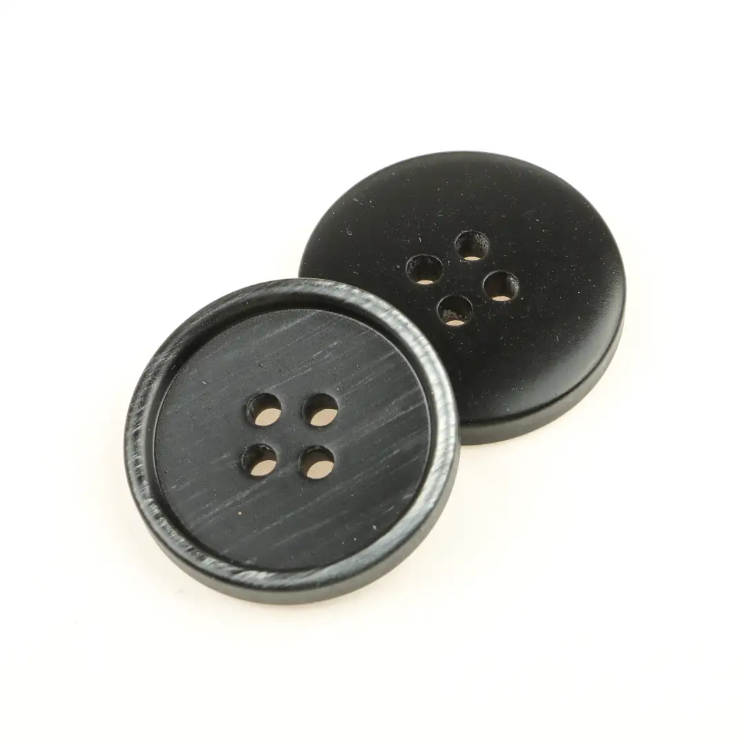 Black 4 holes Resin Button for Shirt,Overcoat buy garments accessories in bulk from China wholesaler at wholesale price free worldwide shipping Alibaba