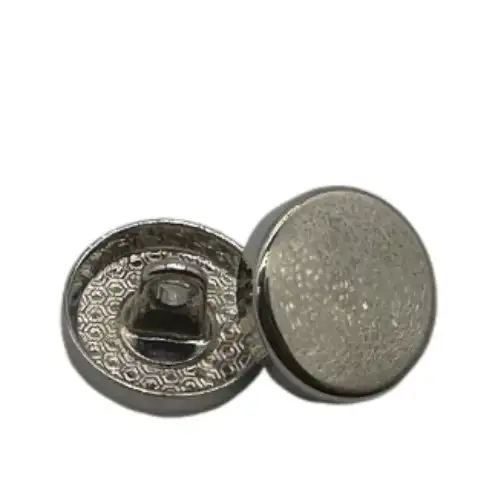 Silver 1 holes Metal Button for Jackets buy garments accessories in bulk from China wholesaler at wholesale price free worldwide shipping Alibaba