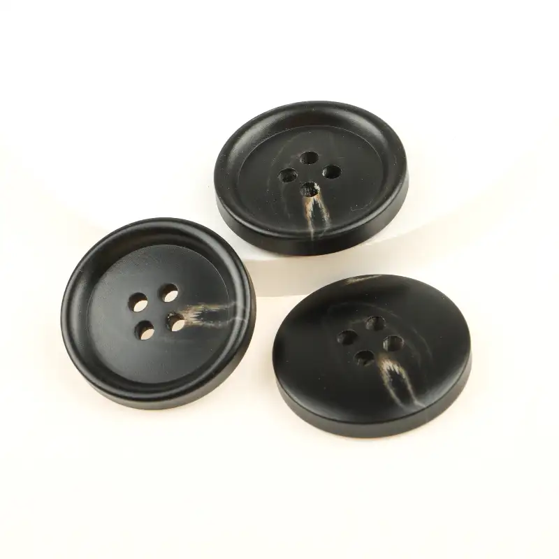 Black 4 holes Resin Button for Shirt,Overcoat buy garments accessories in bulk from China wholesaler at wholesale price free worldwide shipping Alibaba