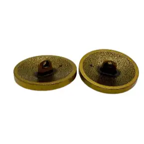 Gold 1 holes Metal Button for Jackets buy garments accessories in bulk from China wholesaler at wholesale price free worldwide shipping Alibaba