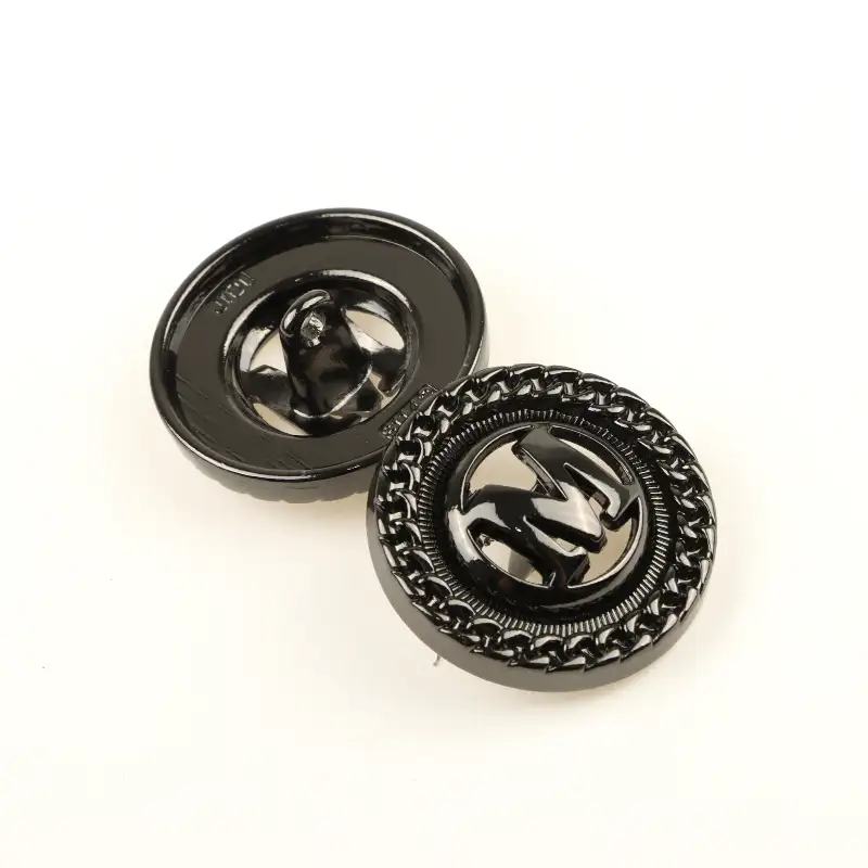 Black 1 holes Metal Button for Shirt,Overcoat buy garments accessories in bulk from China wholesaler at wholesale price free worldwide shipping Alibaba