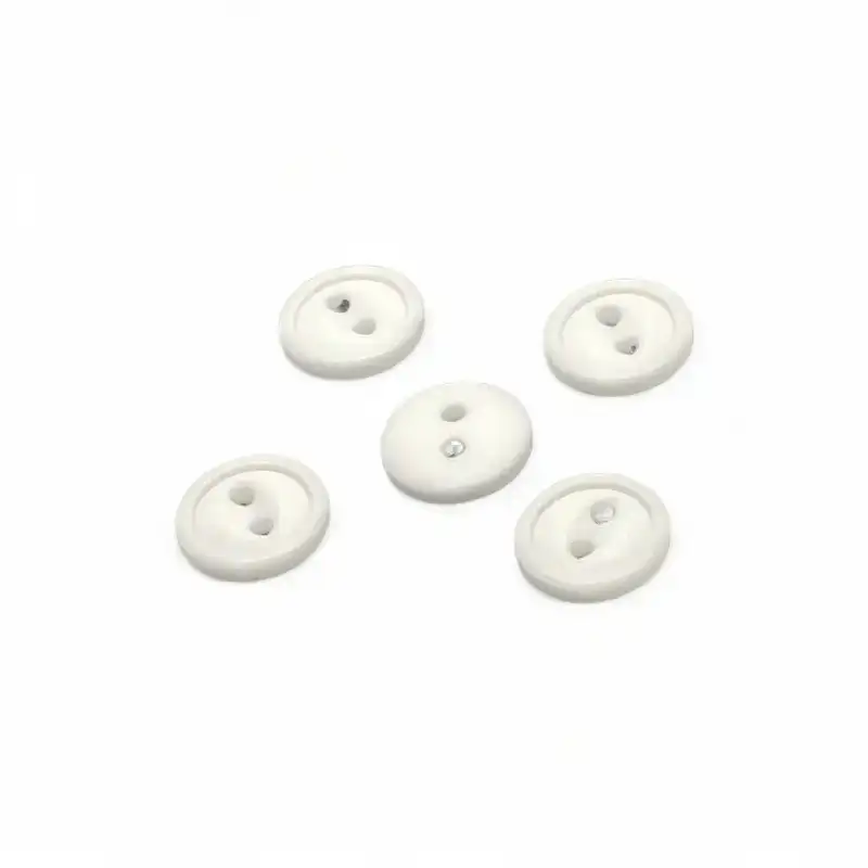 White 2 holes Resin Button for Shirt,Pants,Denim Jacket,Suit Trouser,Jackets,Blazer,T-Shirt,Polo Shirt,Tank Top,Blouse buy garments accessories in bulk from China wholesaler at wholesale price free worldwide shipping Alibaba