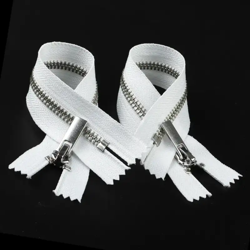 White Close Metal Zippers Zipper for Overcoat buy garments accessories in bulk from China wholesaler at wholesale price free worldwide shipping Alibaba