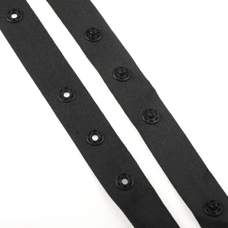 Black  Polyester Elastic / Tape for Jump suit buy garments accessories in bulk from China wholesaler at wholesale price free worldwide shipping Alibaba