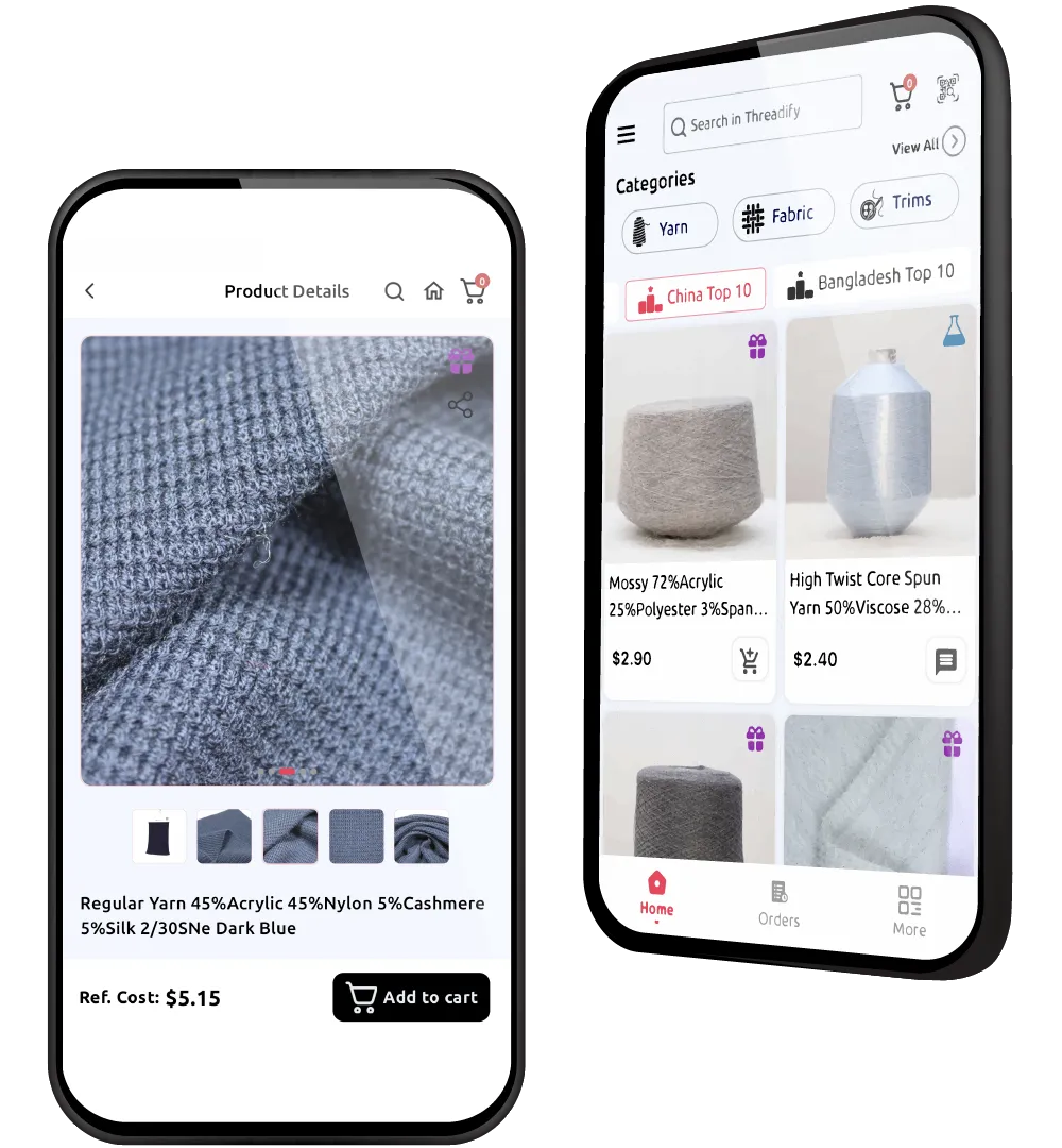 Threadify App Feature Global Collection Yarn Fabric And Garments Accessories