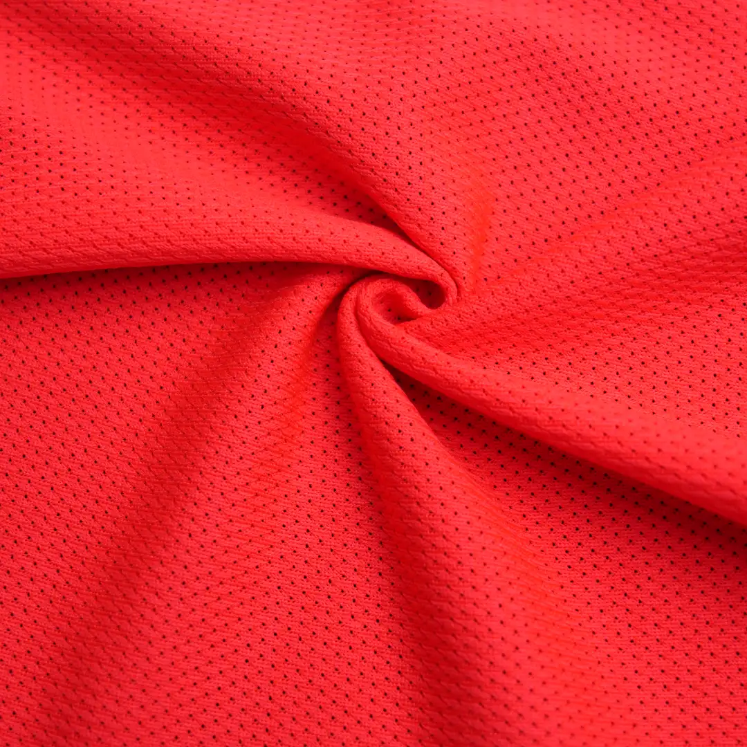 China Fabric for T-Shirt,Polo Shirt,Yoga Clothes,T-shirt (Sweater),Polo T-shirt (Sweater) Mesh Knit Fabric Polyester Neon-pink color buy from China wholesaler bulk order at wholesale price free worldwide shipping Alibaba