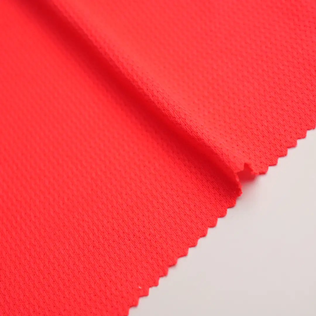 China Fabric for T-Shirt,Polo Shirt,Yoga Clothes,T-shirt (Sweater),Polo T-shirt (Sweater) Mesh Knit Fabric Polyester Neon-pink color buy from China wholesaler bulk order at wholesale price free worldwide shipping Alibaba