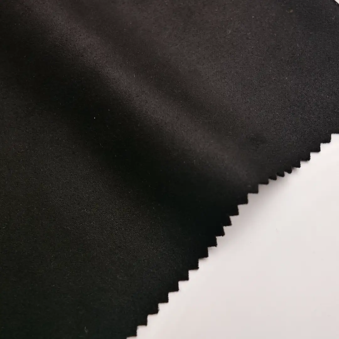 China Fabric for Jackets,Sweatshirt,Bomber jacket Scuba Knit Fabric Polyester Spandex Black color buy from China wholesaler bulk order at wholesale price free worldwide shipping Alibaba