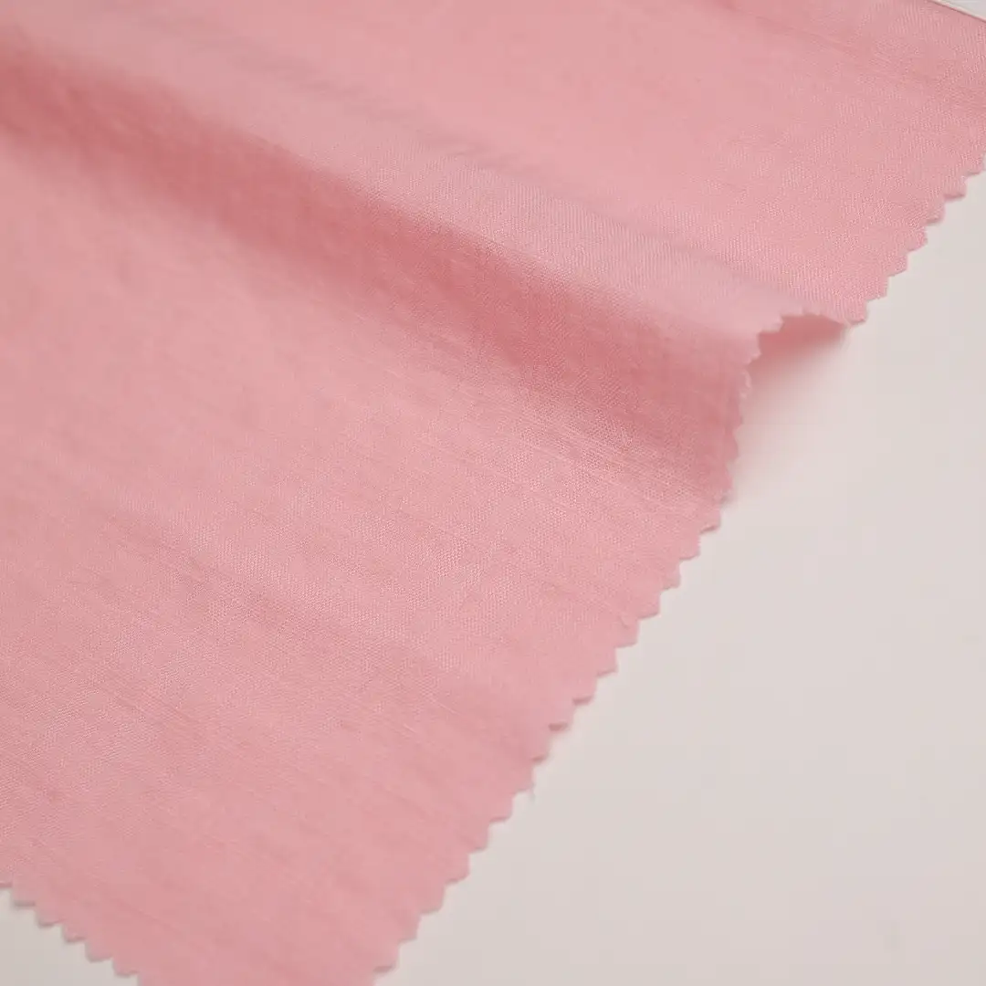 China Fabric for Blouse Cotton/Rayon Plain Woven Blended Fabric Cotton Rayon Pink color buy from China wholesaler bulk order at wholesale price free worldwide shipping Alibaba