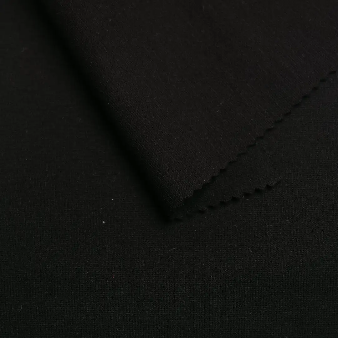 China Fabric for Jackets,Bomber jacket Ponte Roma Knit Fabric Rayon Nylon Spandex Black color buy from China wholesaler bulk order at wholesale price free worldwide shipping Alibaba