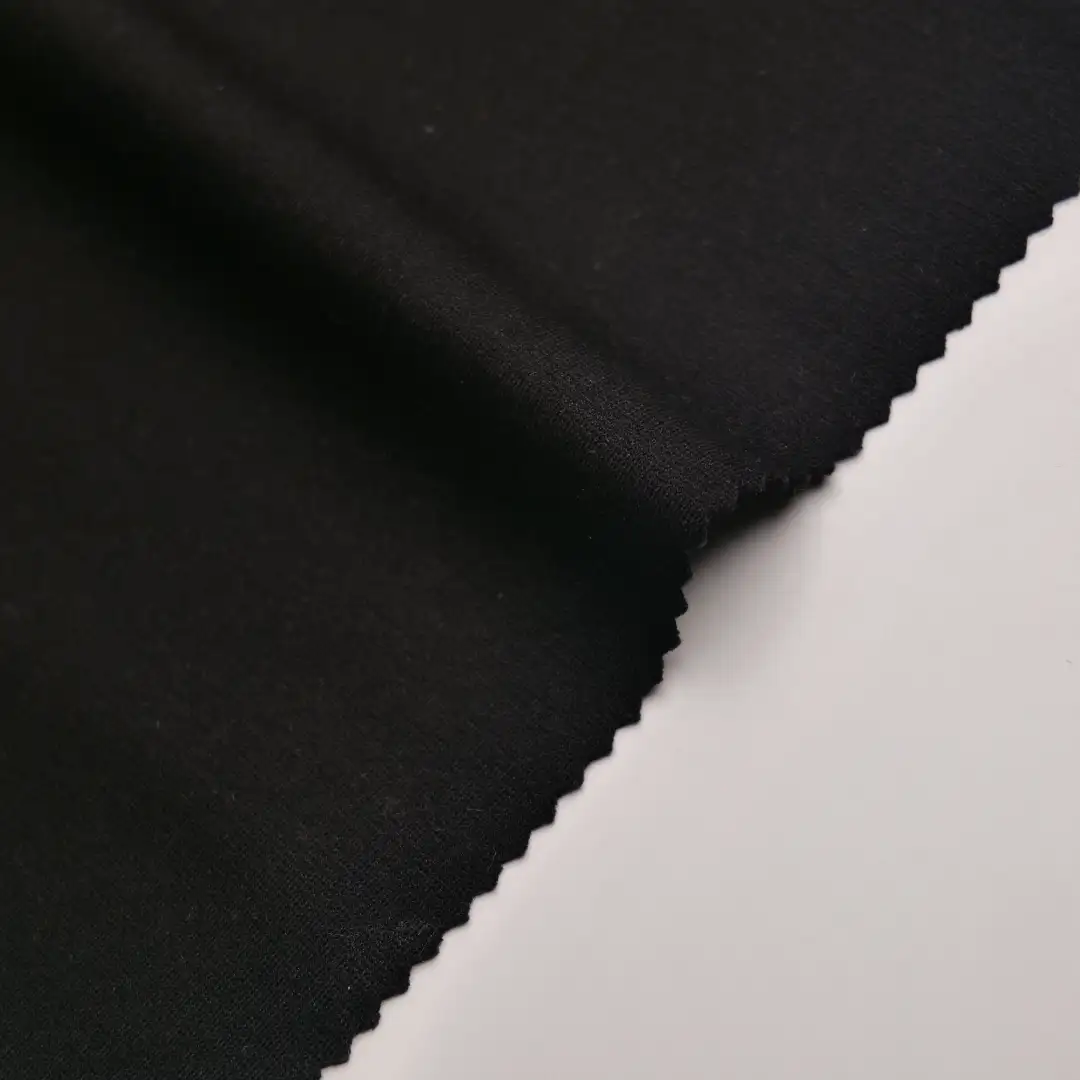 China Fabric for Jackets,Bomber jacket Ponte Roma Knit Fabric Rayon Nylon Spandex Black color buy from China wholesaler bulk order at wholesale price free worldwide shipping Alibaba