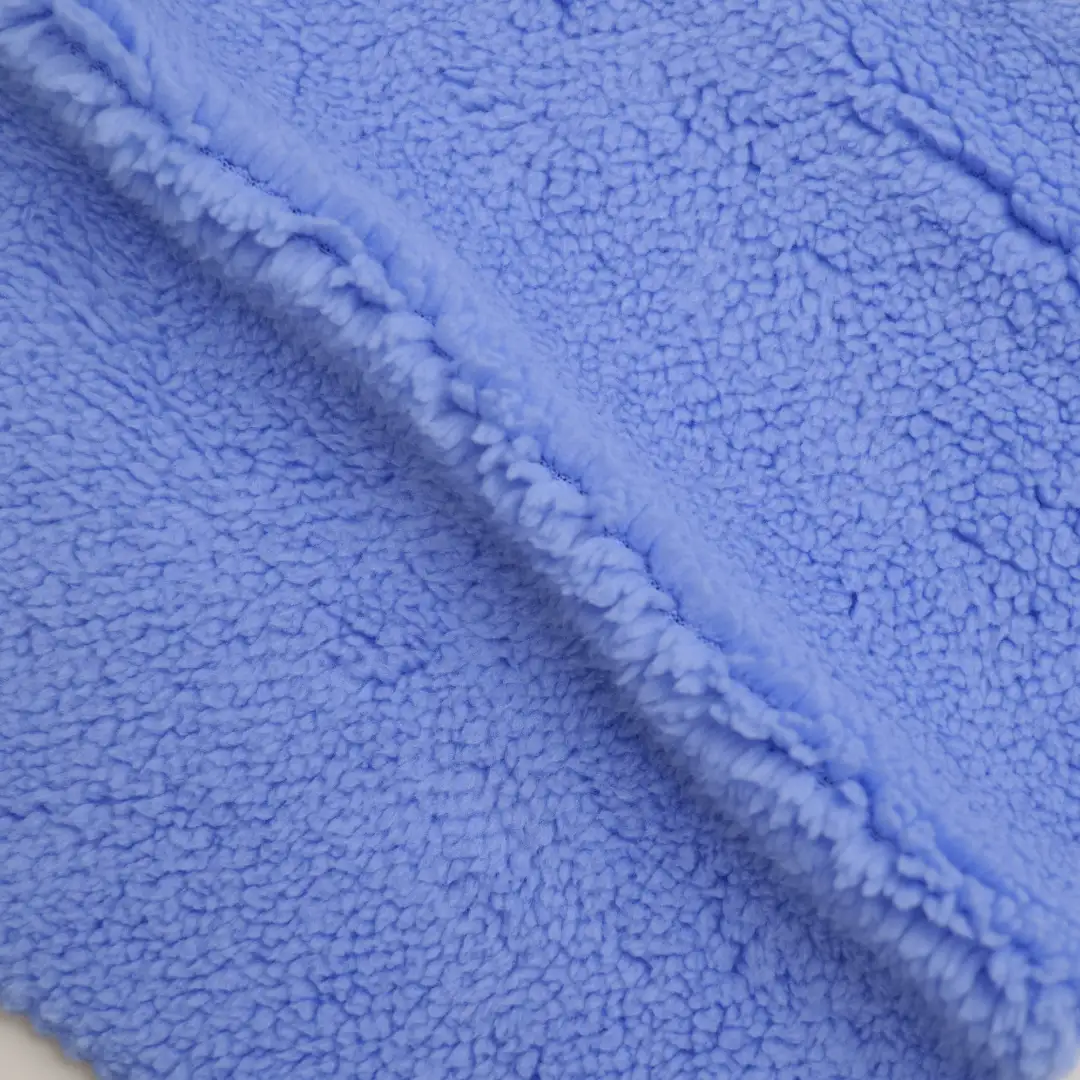 China Fabric for Pajamas,Loungewear Coral Fleece Knit Fabric Polyester Blue color buy from China wholesaler bulk order at wholesale price free worldwide shipping Alibaba